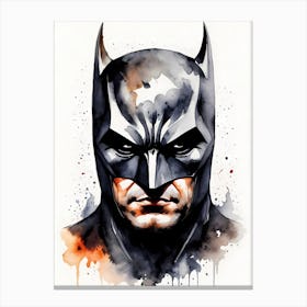 Batman Watercolor Painting (6) Canvas Print