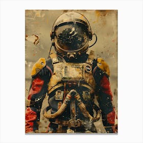 Beautiful Retro Astronaut 5 Canvas Print