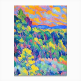 Largetooth Aspen 1 tree Abstract Block Colour Canvas Print