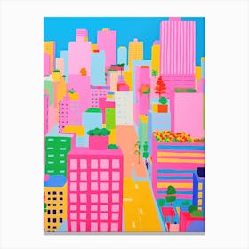 New York City Colourful View 8 Canvas Print