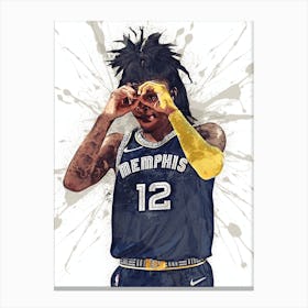 Ja Morant Memphis Grizzlies 1 Canvas Print