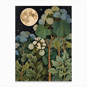 William Morris Moonlight In The Garden 19 Canvas Print