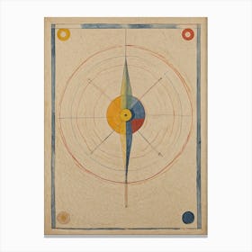 Compass In Primary Canvas Print