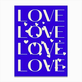 Love Love Love 3 Canvas Print