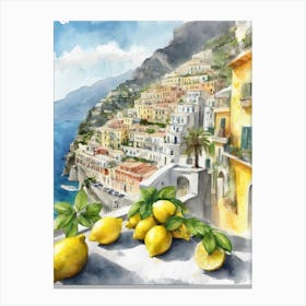 Positano Painting Canvas Print