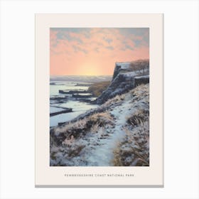 Dreamy Winter National Park Poster  Pembrokeshire Coast National Park United States 1 Canvas Print