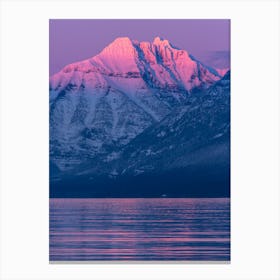 Sunset Over Mount Cannon, Montana Canvas Print