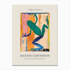 Frog 4 Matisse Inspired Exposition Animals Poster Canvas Print