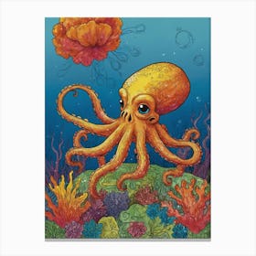 Octopus 62 Canvas Print