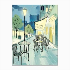 Van Gogh Cafe Terrace At Night Canvas Print