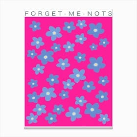 Forget Me Not Spring Flower Canvas Print