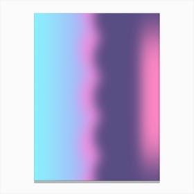 Blue And Pink Fog Gradient Aura Canvas Print