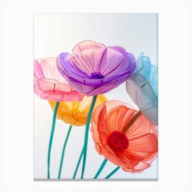 Dreamy Inflatable Flowers Ranunculus 3 Canvas Print