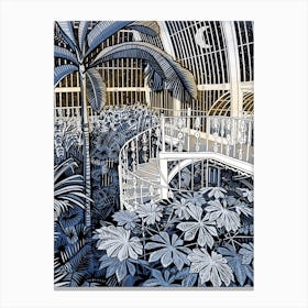 Kew Gardens Starlit Staircase Canvas Print
