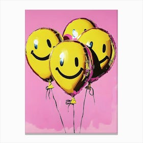 Smiley Balloons Canvas Print