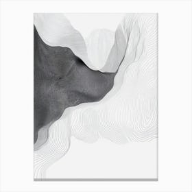 Line Drawing Of A Leaf 53 Canvas Print