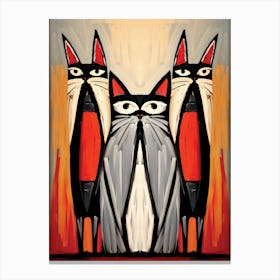 Three Cats Canvas Print