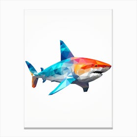 Minimalist Shark Shape 12 Canvas Print