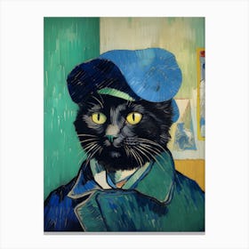 Portrait of a cat, Vincent van Gogh 2 Canvas Print