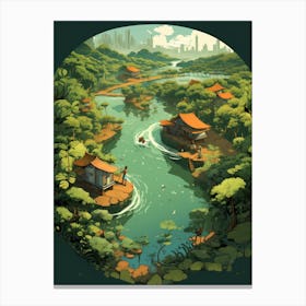 Asian Art Canvas Print