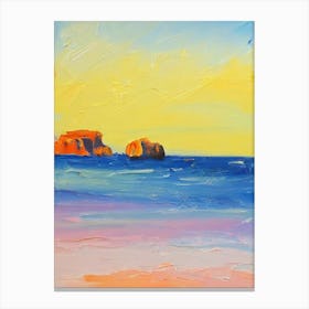 Navagio Beach, Zakynthos, Greece Bright Abstract Canvas Print