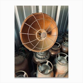 Copper Heat Lamp Canvas Print