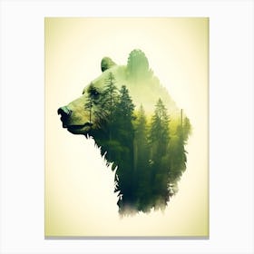 Bear In The Forest 2 Canvas Print