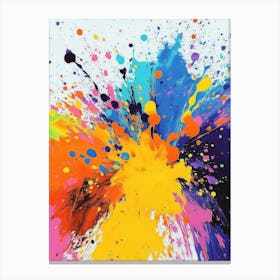 Abstract Splash Painting Canvas Print