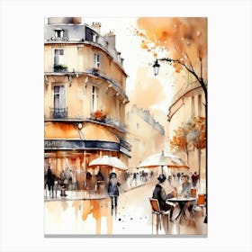 Paris Cafe 4 Canvas Print