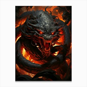 Dragons Of Dota 2 Canvas Print
