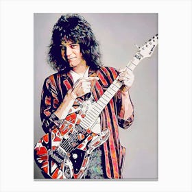 Eddie Van Halen Pop Art Canvas Print