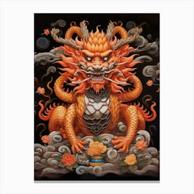 Chinese Dragon Symbolism Illustration 1 Canvas Print