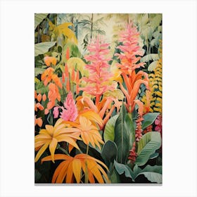 Tropical Plant Painting Cast Iron Plant 2 Canvas Print
