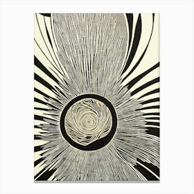 Sole Linocut Canvas Print