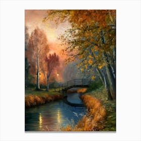 Autumn In The Park Canvas Print