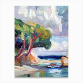 Tree By The Sea Canvas Print