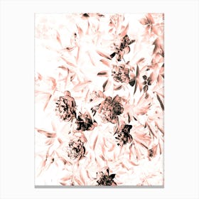 Florals Afterdark Bleached Canvas Print