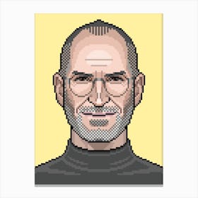 Jobs Pixel Canvas Print
