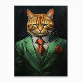 Gangster Cat Cheetoh Canvas Print