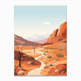 Larapinta Trail Australia 2 Hiking Trail Landscape Canvas Print