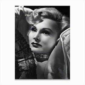 Portrait Of Zsa Zsa Gabor Vintage Canvas Print