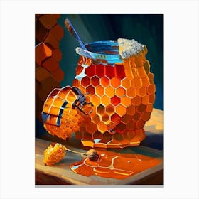 Honey Comb 1 Painting Canvas Print