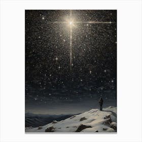 Winter Night Scape 7 Canvas Print