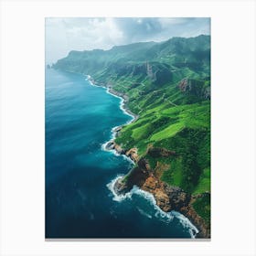 Aerial View Of The Coast Canvas Print