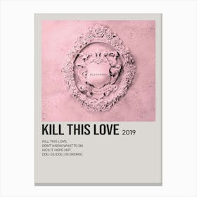 Blackpink Kill This Love Alternative Poster 2019 1 Canvas Print