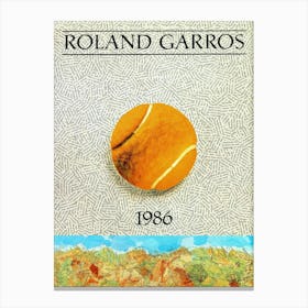 Roland Garros 1986 Canvas Print