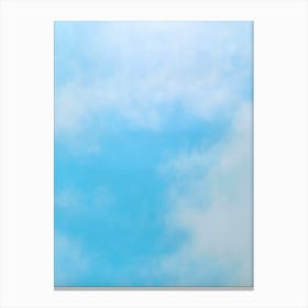 Blue Sky With Clouds 17 Canvas Print