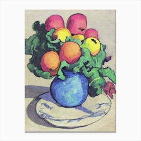 Turnip 2 Fauvist vegetable Canvas Print