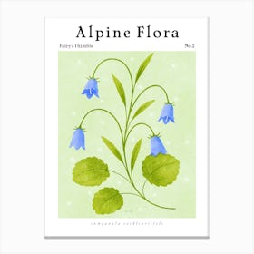 Alpine Flora Fairy Thimble Canvas Print