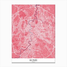 Rome Pink Purple Canvas Print